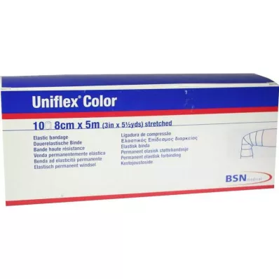 UNIFLEX Universālie pārsēji 8 cmx5 m, zili, 10 gab