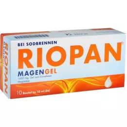 RIOPAN Kuņģa gēla uzlīmju iepakojums, 10X10 ml