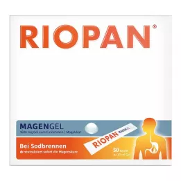 RIOPAN Kuņģa gēla uzlīmju iepakojums, 50X10 ml