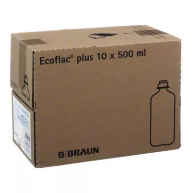 Sāls šķīdums 0,9% Ecoflac Plus, 10X500 ml Sāls šķīdums 0,9% Ecoflac Plus, 10X500 ml