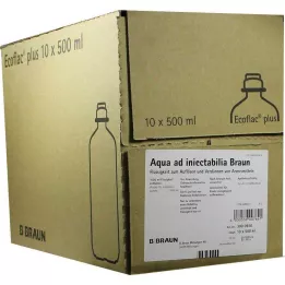 Aqua AD Injectabilia Ecoflac Plus infūzijas šķīdums, 10X500 ml