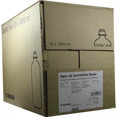 Aqua AD Injectabilia Ecoflac Plus infūzijas šķīdums, 10X1000 ml