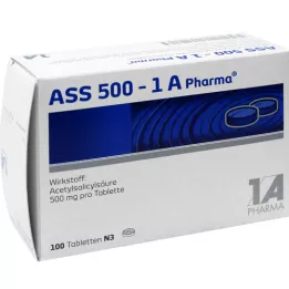 ASS 500-1A Pharma tabletes, 100 gab