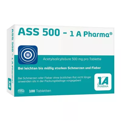 ASS 500-1A Pharma tabletes, 100 gab ASS 500-1A Pharma tabletes, 100 gab