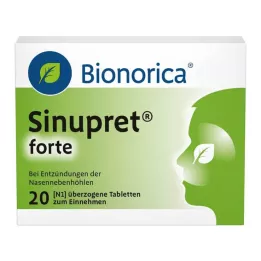 SINUPRET forte apvalkotās tabletes, 20 gab