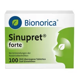 SINUPRET forte apvalkotās tabletes, 100 gab