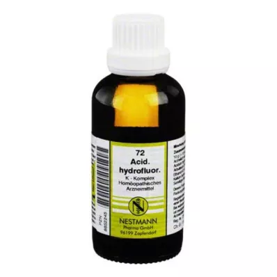 Acidum hydrofluoricum K komplekss Nr. 72 Atšķaidījums, 50 ml Acidum hydrofluoricum K komplekss Nr. 72 Atšķaidījums, 50 ml