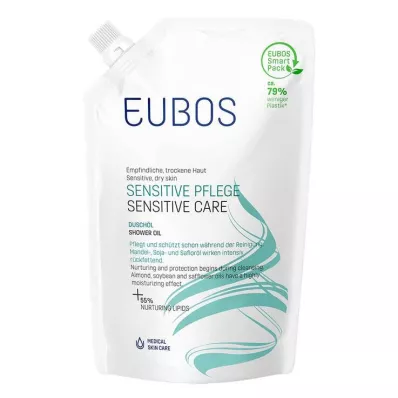 Eubos Sensitive Shower Oil F uzpildes maisiņš, 400 ml