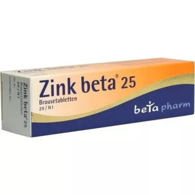 ZINK BETA 25 putojošas tabletes, 20 gab