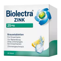 BIOLECTRA Cinka putojošās tabletes, 20 gab