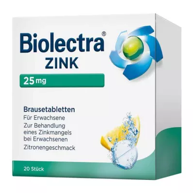 BIOLECTRA Cinka putojošās tabletes, 20 gab BIOLECTRA Cinka putojošās tabletes, 20 gab