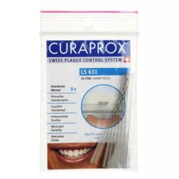 CURAPROX LS 631 Zobu birstīte ex./extra fine, 8 gab