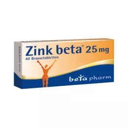 ZINK BETA 25 putojošas tabletes, 40 gab
