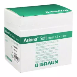 ASKINA Mīksts brūču pārsējs 5x7,5 cm sterils, 50 gab