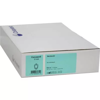 CONVEEN Kāju urīnpūslis 750 ml 5166 25 cm caurule, 10 gab