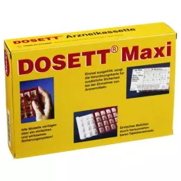 DOSETT Maxi zāļu kasete sarkana, 1 gab