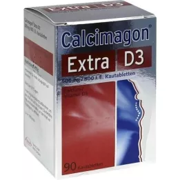 CALCIMAGON Extra D3 košļājamās tabletes, 90 kapsulas