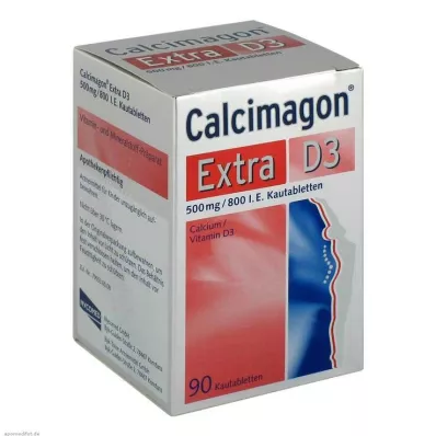 Calcimagon Extra D3 košļājamās tabletes, 90 gab Calcimagon Extra D3 košļājamās tabletes, 90 gab