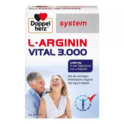 Doppelherz sistēma L-Arginine Vital 3000 kapsulas, 120 gab Doppelherz sistēma L-Arginine Vital 3000 kapsulas, 120 gab