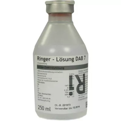 Ringera šķīdums DAB 7 plastmasa, 250 ml Ringera šķīdums DAB 7 plastmasa, 250 ml