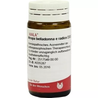 ATROPA Belladonna e Radix D 30 globuļu, 20 g