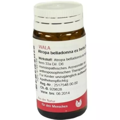 ATROPA Belladonna ex Herba D 6 globules, 20 g