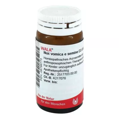 Nux Vomica E Sem. D3 globuli (20 g) Nux Vomica E Sem. D3 globuli (20 g)