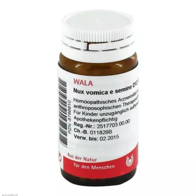 Nux vomica e semine D 12 lodītes, 20 g Nux vomica e semine D 12 lodītes, 20 g
