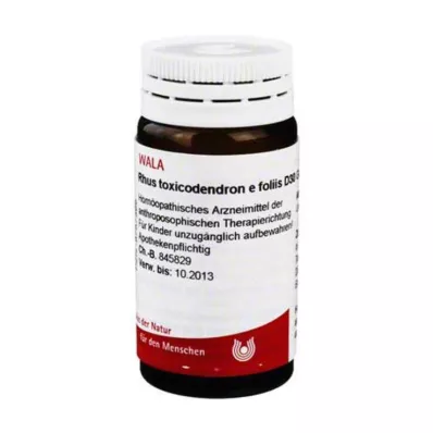 RHUS TOXICODENDRON E foliis D 30 bumbiņas, 20 g