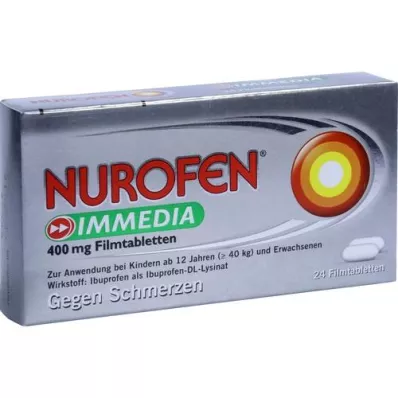 NUROFEN Immedia 400 mg apvalkotās tabletes, 24 gab