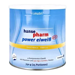 HANSEPHARM Power olu baltums un vaniļas pulveris, 750 g
