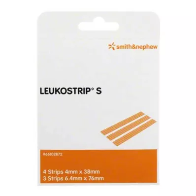Leukostrip S brūču šuvju sloksnes, 2 lpp Leukostrip S brūču šuvju sloksnes, 2 lpp