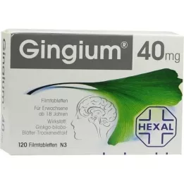 GINGIUM 40 mg apvalkotās tabletes, 120 gab