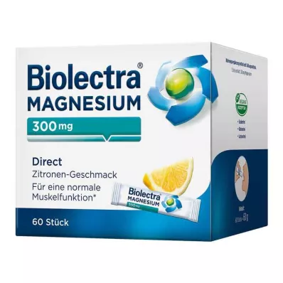 BIOLECTRA Magnijs 300 mg Direct Lemon Sticks, 60 gab BIOLECTRA Magnijs 300 mg Direct Lemon Sticks, 60 gab