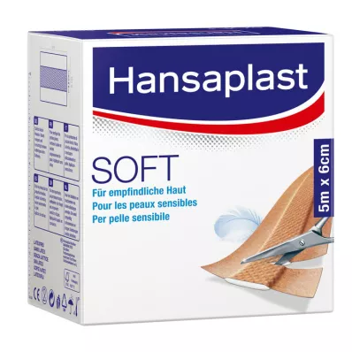 HANSAPLAST Mīksts ģipsis 6 cmx5 m ruļļos, 1 gab HANSAPLAST Mīksts ģipsis 6 cmx5 m ruļļos, 1 gab