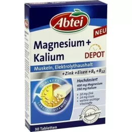 ABTEI Magnijs+kālijs Depot tabletes, 30 kapsulas