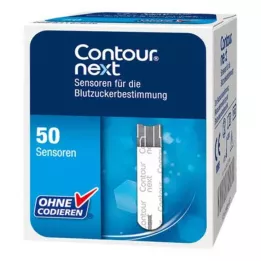 CONTOUR Next Sensors Testa sloksnes, 50 gab