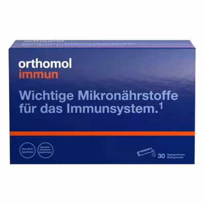 ORTHOMOL Immune direct granulas aveņu/mentols, 30 gab