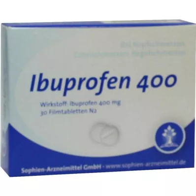 IBUPROFEN Sophien 400 apvalkotās tabletes, 30 gab IBUPROFEN Sophien 400 apvalkotās tabletes, 30 gab