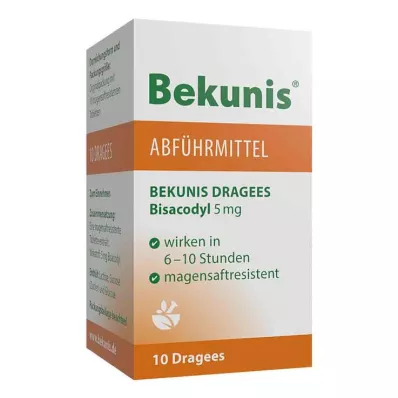Bekunis Dragees Bisacodyl 5 mg, 10 gab Bekunis Dragees Bisacodyl 5 mg, 10 gab