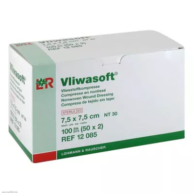 VLIWASOFT Neaustie kompresi 7,5x7,5 cm sterili 6l, 50X2 gab VLIWASOFT Neaustie kompresi 7,5x7,5 cm sterili 6l, 50X2 gab