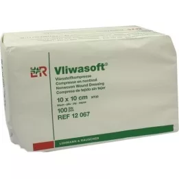 VLIWASOFT Neaustas kompreses 10x10 cm nesterilas 6l, 100 gab