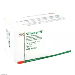 VLIWASOFT Neaustas kompreses 10x10 cm nesterilas 6l, 100 gab