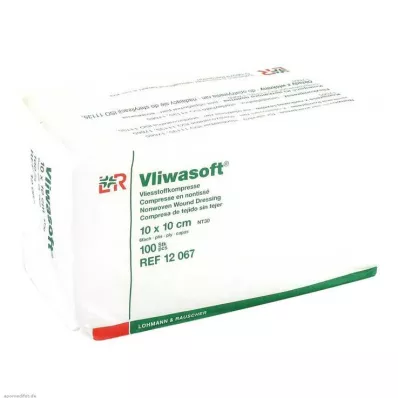 Vliwasoft flīsa kompreses 10x10cm 6 slāņu nesterilas, 100 gab Vliwasoft flīsa kompreses 10x10cm 6 slāņu nesterilas, 100 gab