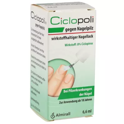 CICLOPOLI pret nagu sēnīti nagu laka, kas satur aktīvo vielu, 6,6 ml