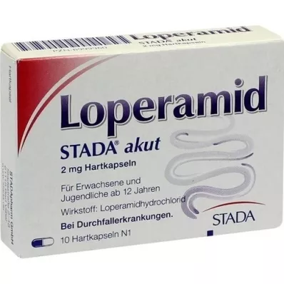 LOPERAMID STADA akūtas 2 mg cietās kapsulas, 10 gab