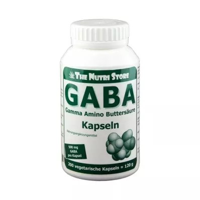 Gaba 500 mg veģetārās kapsulas, 200 gab