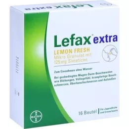 LEFAX papildus Lemon Fresh mikrogranulas, 16 gab