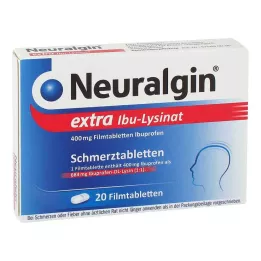 NEURALGIN papildus Ibu-lizināta apvalkotās tabletes, 20 gab