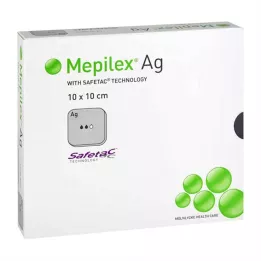 MEPILEX Ag putu pārsējs 10x10 cm sterils, 10 gab